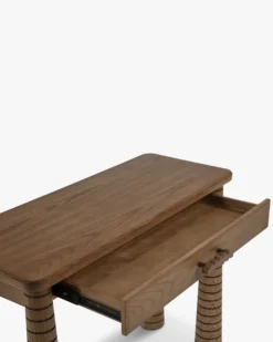 Console, Bois de Frêne Teinte Noyer, L100 Temba