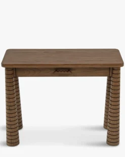 Console, Bois de Frêne Teinte Noyer, L100 Temba