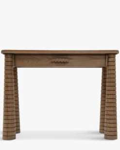 Console, Bois de Frêne Teinte Noyer, L100 Temba