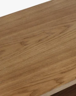 Console, Bois de frêne teinte noyer, L100 Elipse