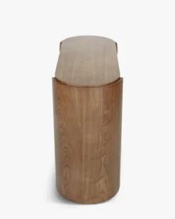 Console, Bois de frêne teinte noyer, L100 Elipse
