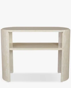 Console, Effet travertin, L100 Elipse