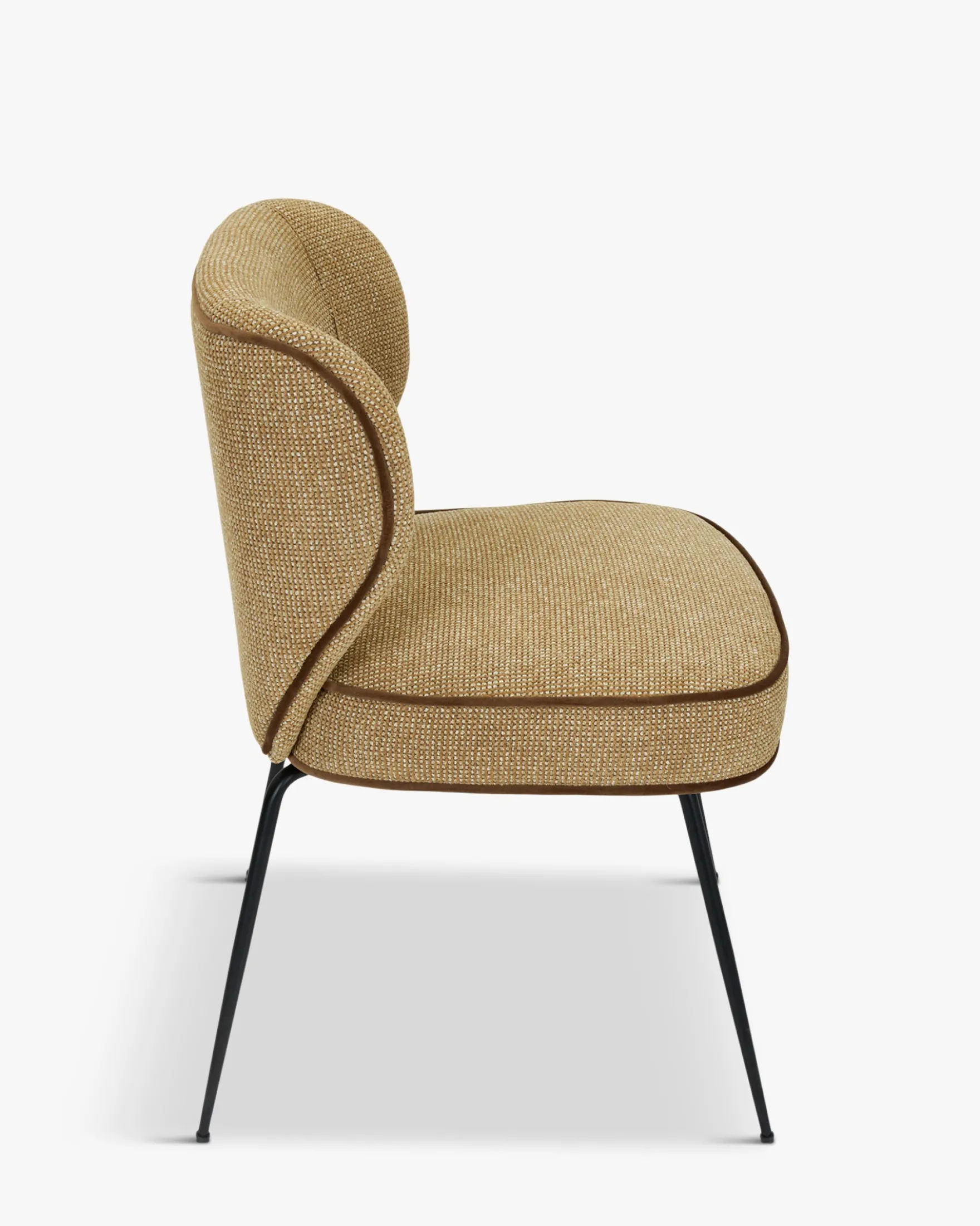 Ensemble 6 chaises, Tweed marron écureuil Wayne