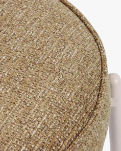 Ensemble de 4 chaises, Tweed chêne & fer beige Milo