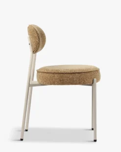 Ensemble de 4 chaises, Tweed chêne & fer beige Milo