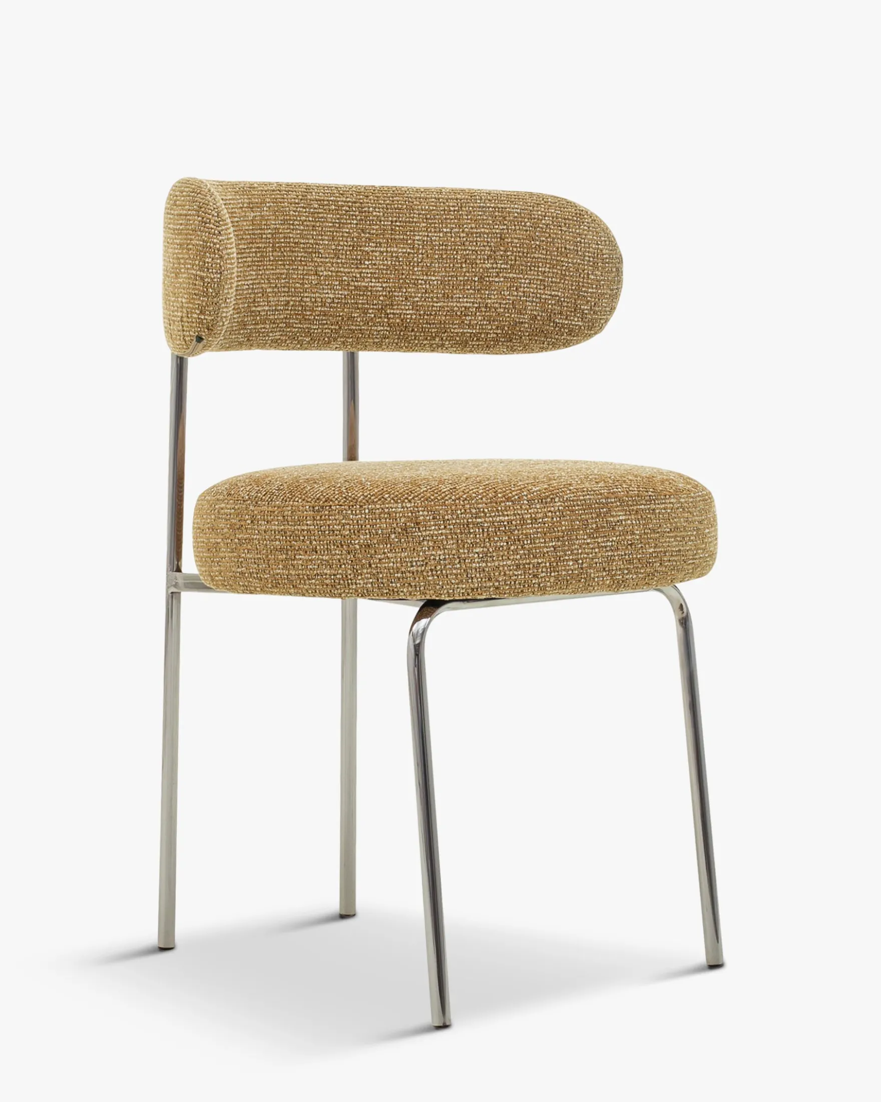 Ensemble de 4 chaises, Vert cactus & tweed chêne Vittoria