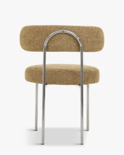 Ensemble de 4 chaises, Vert cactus & tweed chêne Vittoria