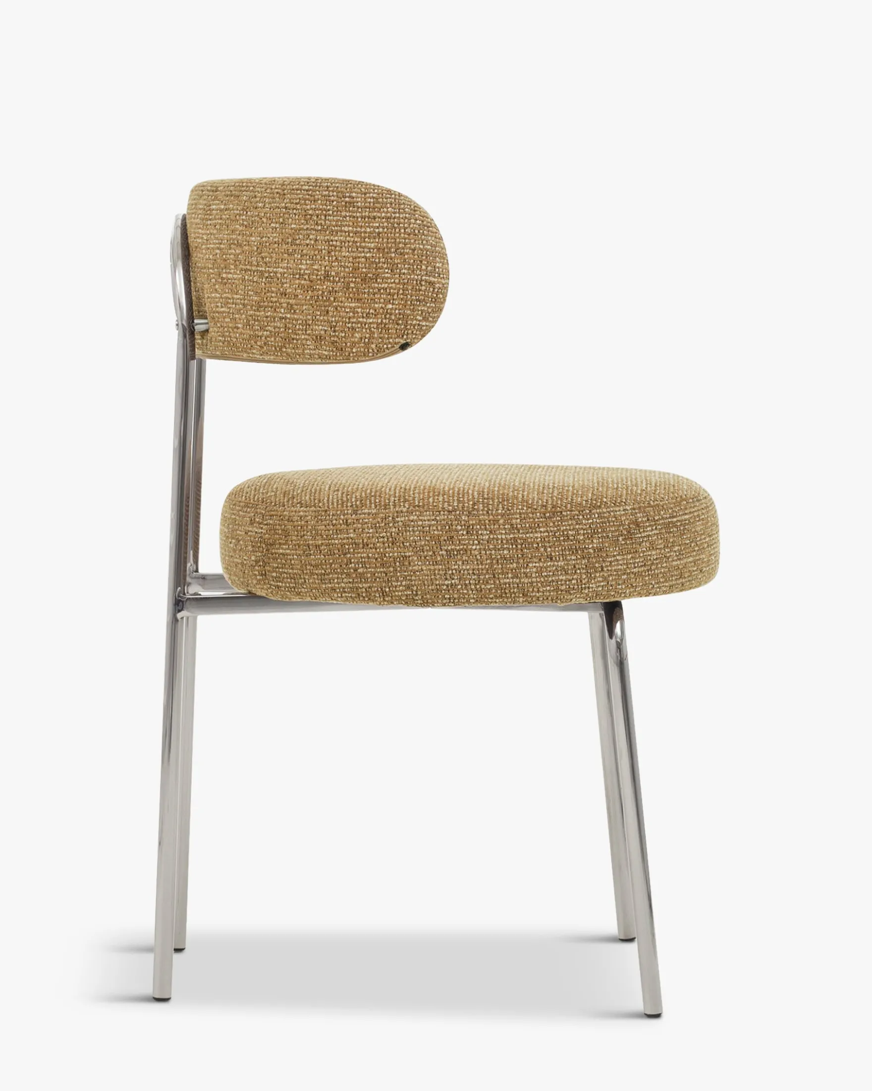 Ensemble de 4 chaises, Vert cactus & tweed chêne Vittoria