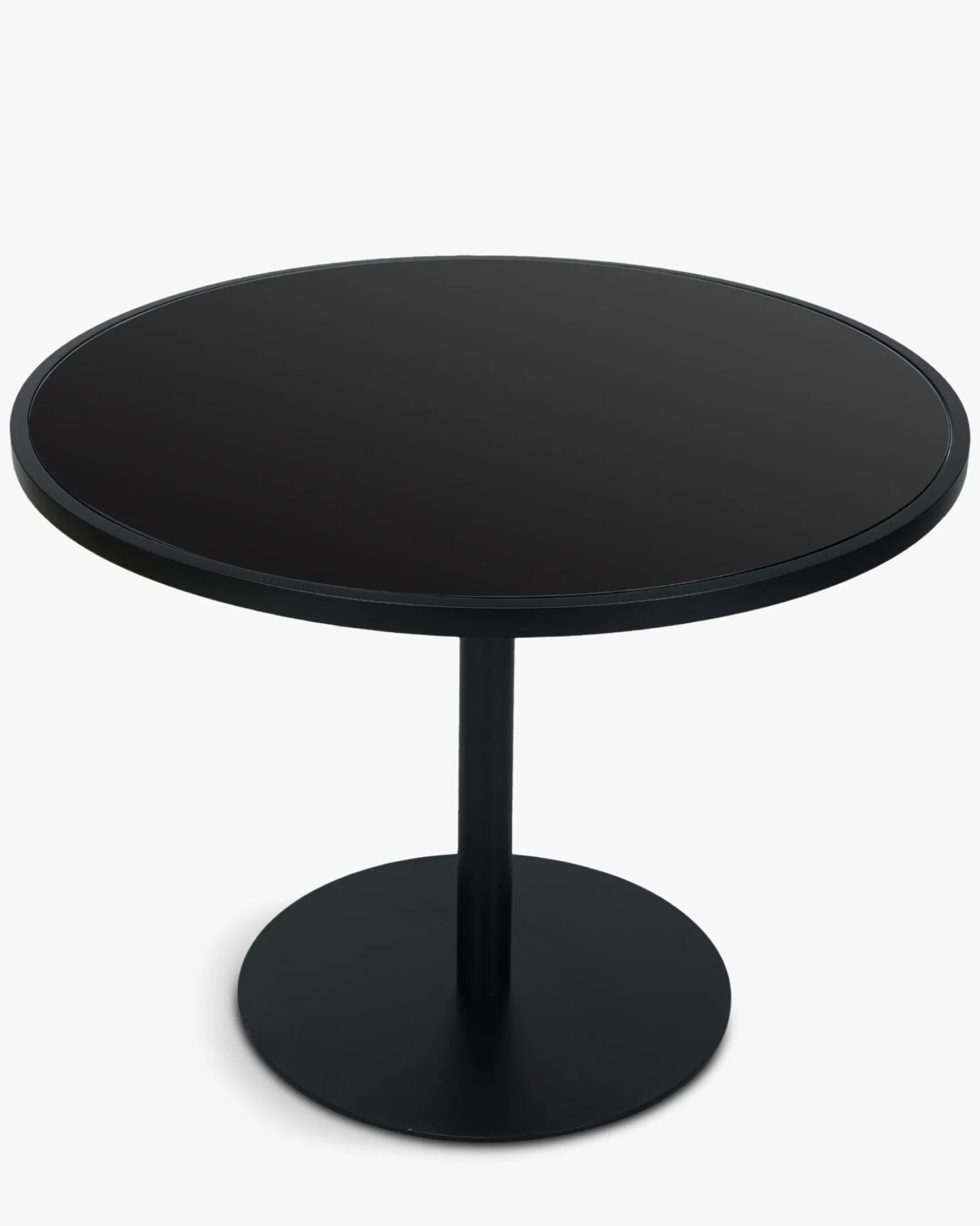 Ensemble de jardin, Table à manger de jardin ronde + 2 chaises, Noir & Blanc écru Santa Monica, Echo