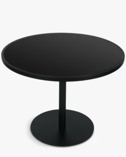 Ensemble de jardin, Table à manger de jardin ronde + 2 chaises, Noir & Blanc écru Hamptons, Echo