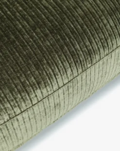 Ensemble fauteuil + canapé 3 places, Velours vert sapin Serena