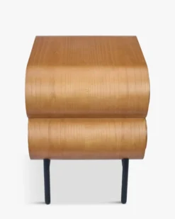 Ensemble 2 tables de chevet, Bois blond Monaco