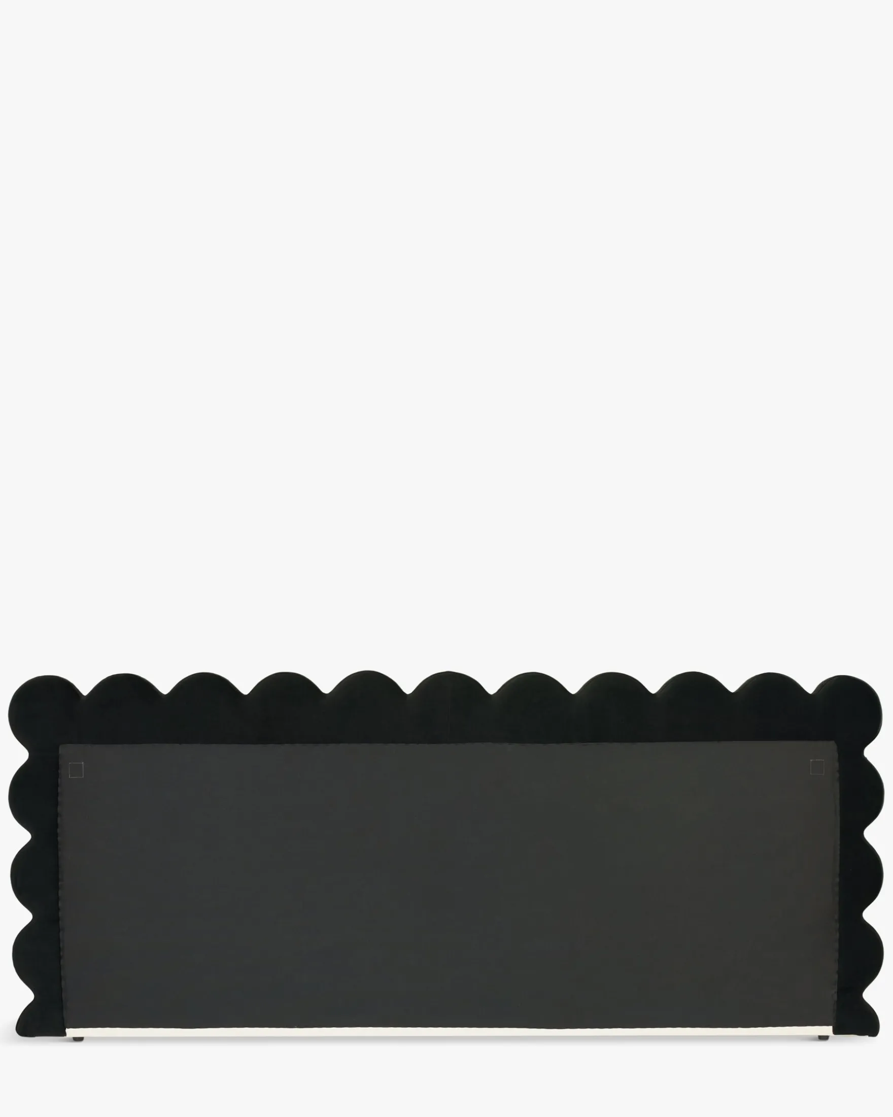 Ensemble 2 tables de chevet + tête de lit, Ecru peluche Monaco + Aria