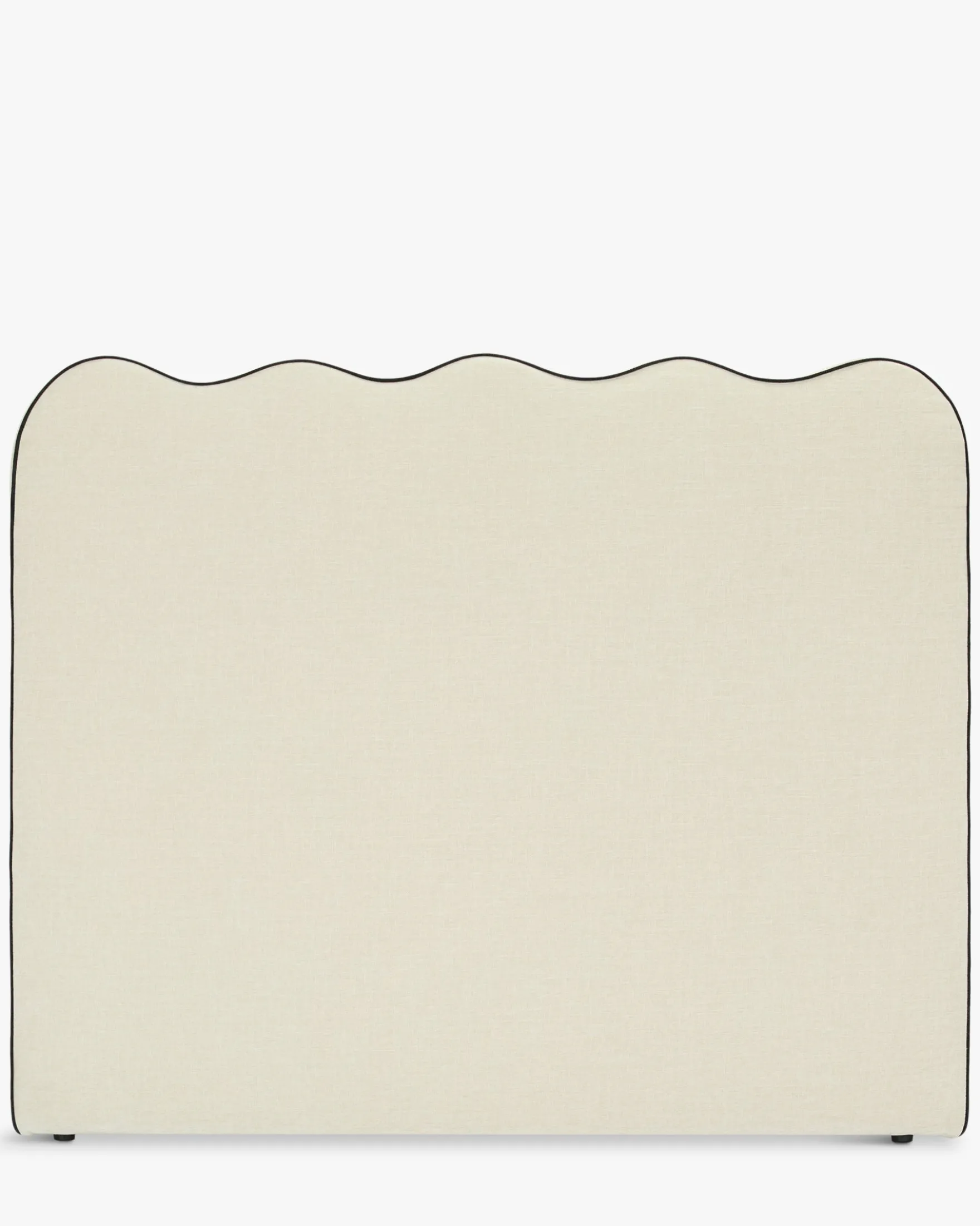 Ensemble 2 tables de chevet + tête de lit, Beige chenille Andria + Atlante