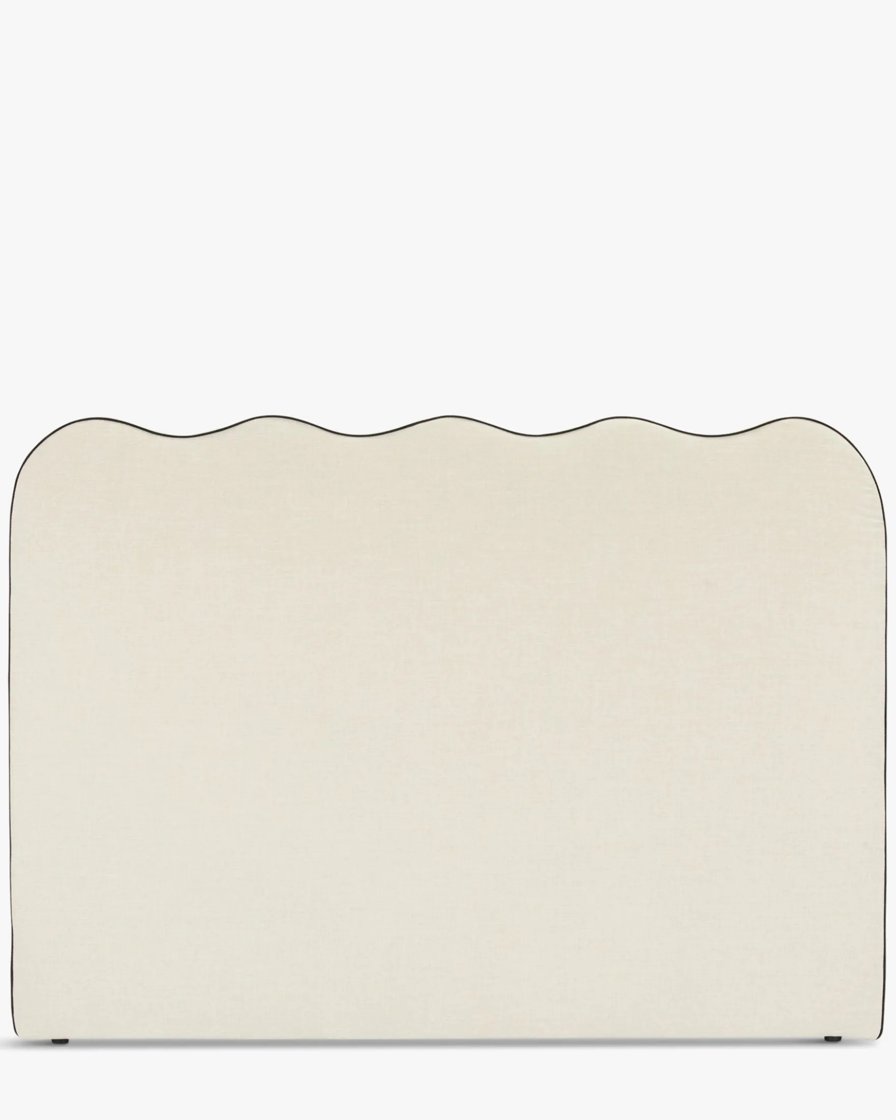 Ensemble 2 tables de chevet + tête de lit, Beige chenille Andria + Atlante