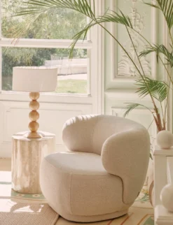 Fauteuil, Beige sable, 90x70 Giulia
