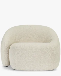 Fauteuil, Blanc avoine bouclé Neo