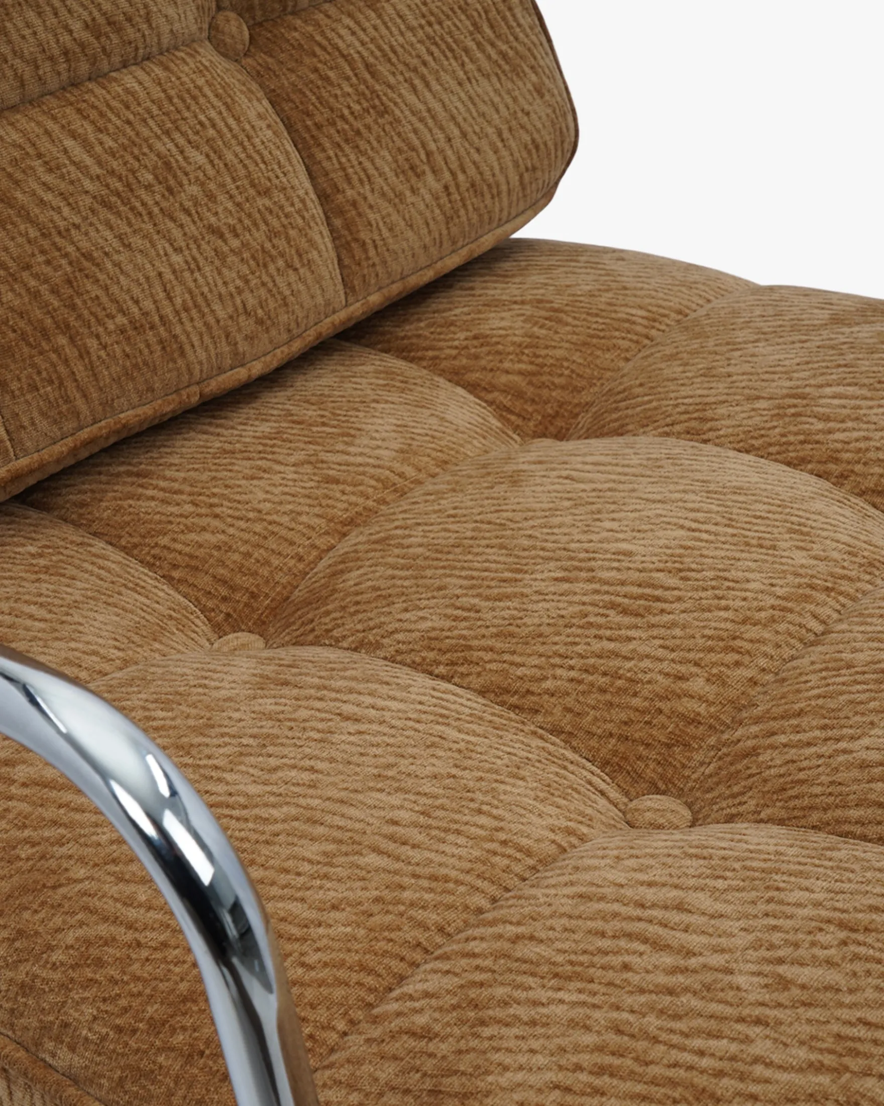 Fauteuil, Camel crêpé Aurore
