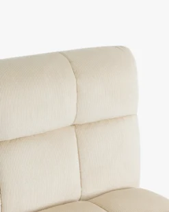 Fauteuil d'angle modulable, Beige pampa anti-tâches Paul