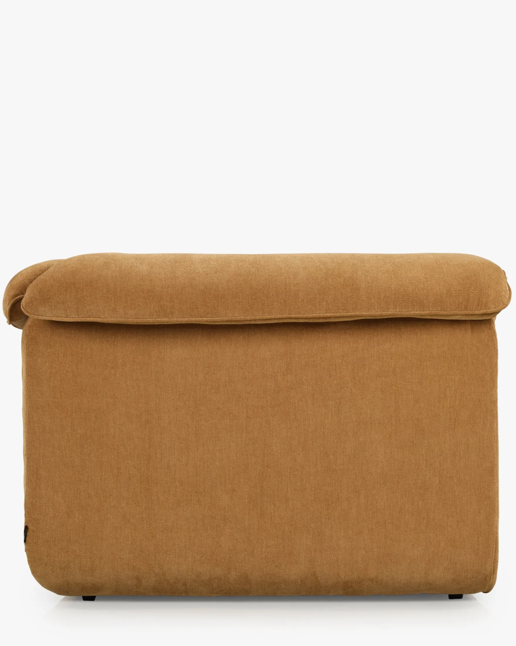 Fauteuil d'angle modulable, Marron sienne déperlant Pulp