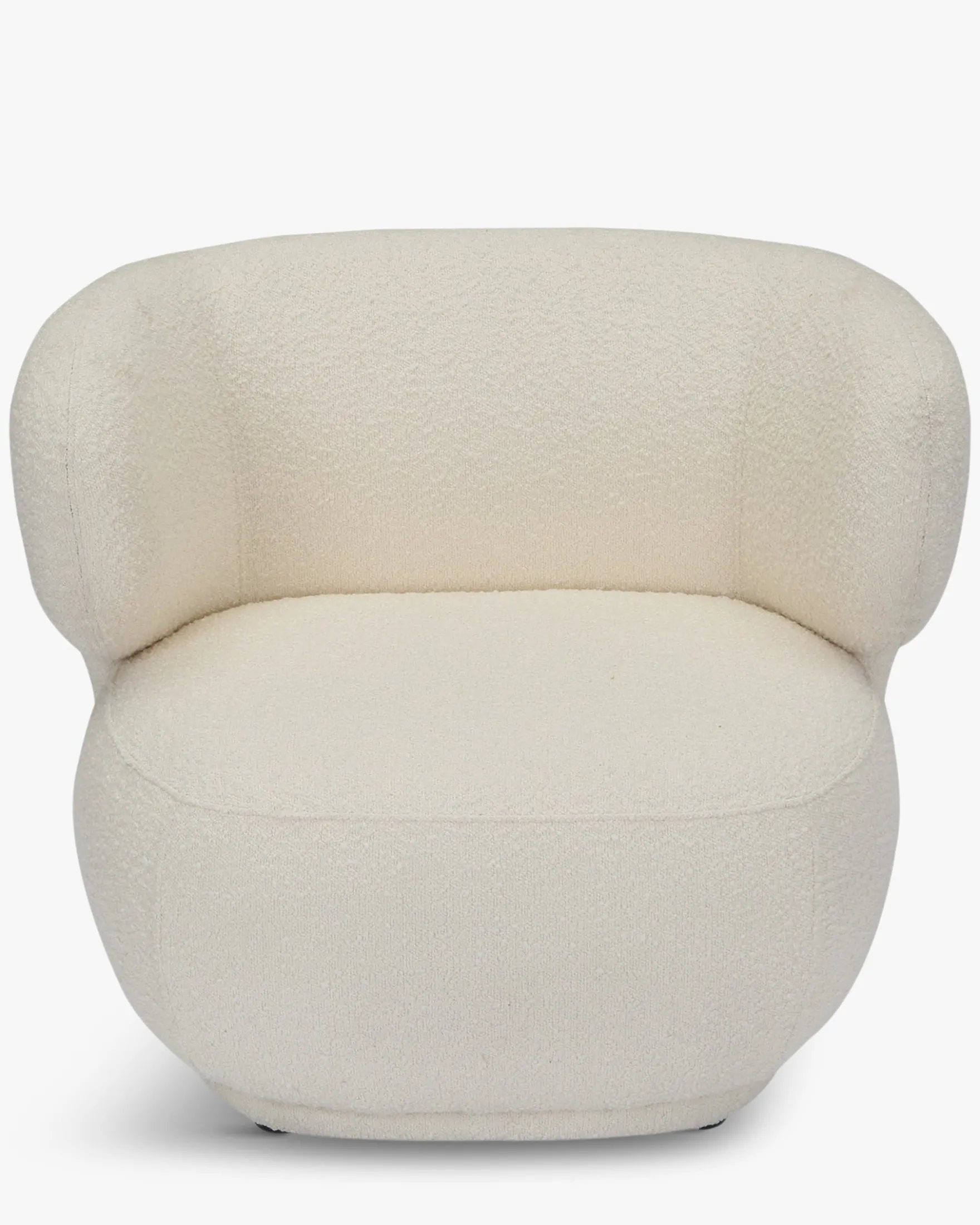 Fauteuil, Ecru bouclé, 90x70 Giulia
