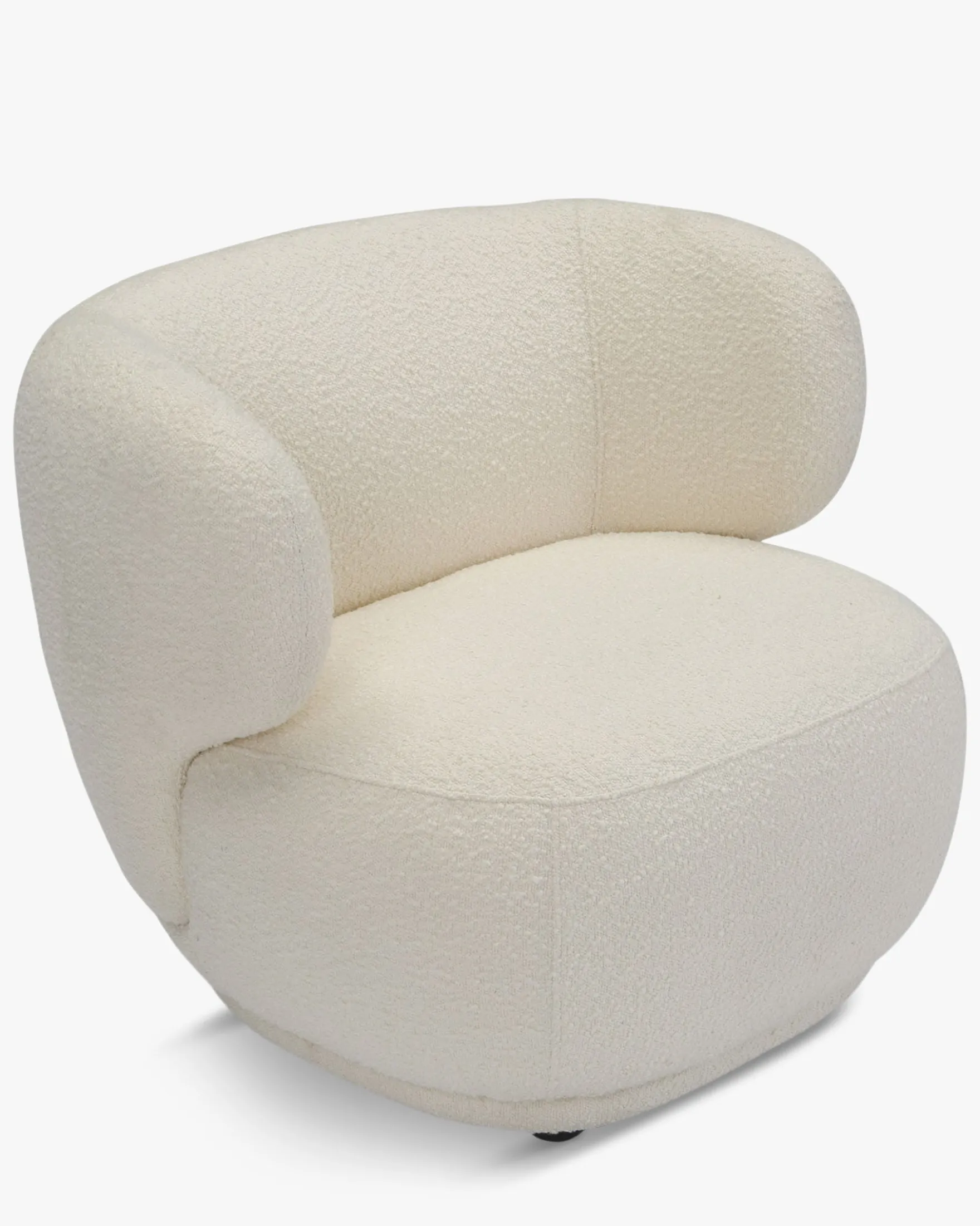 Fauteuil, Ecru bouclé, 90x70 Giulia