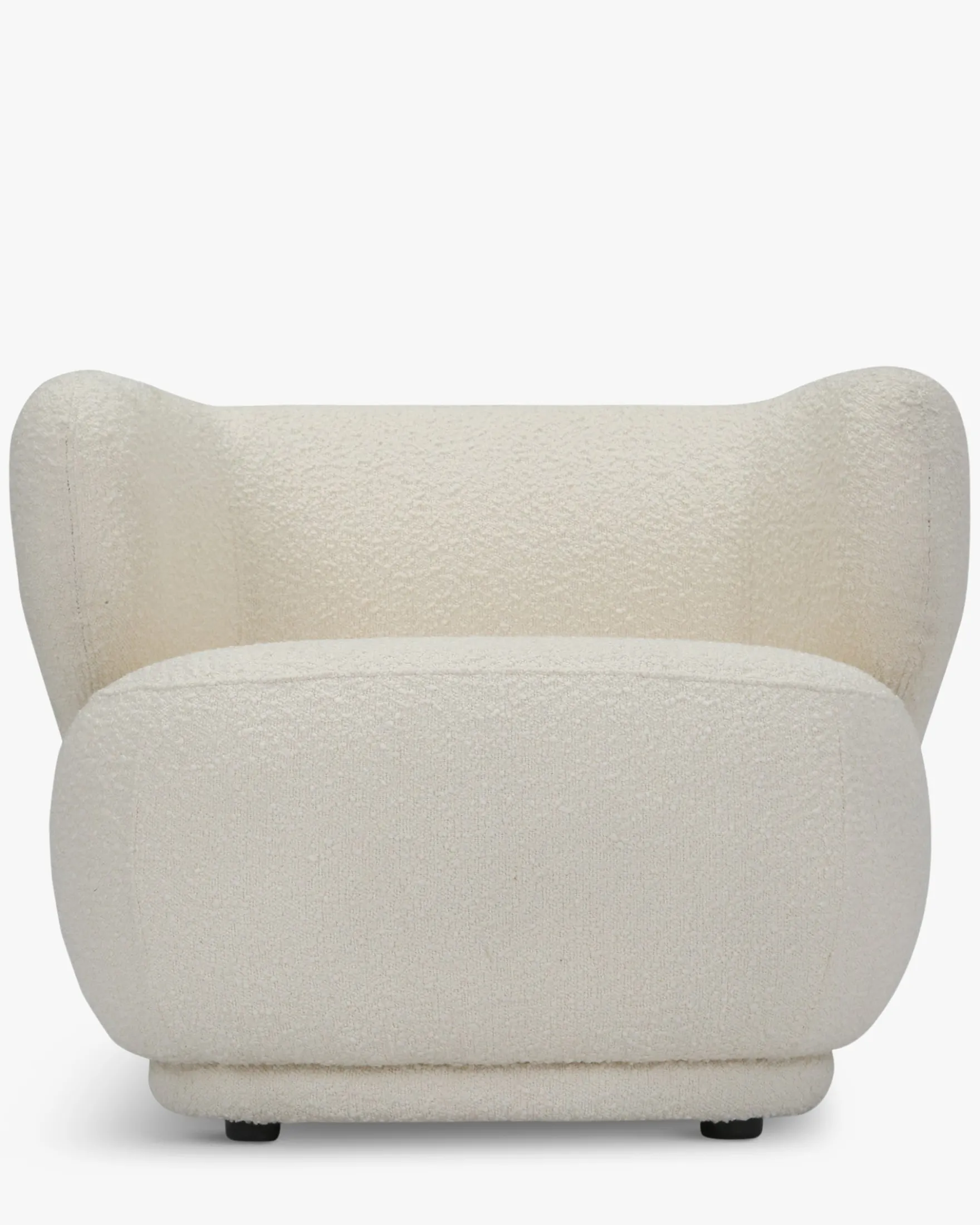 Fauteuil, Ecru bouclé, 90x70 Giulia