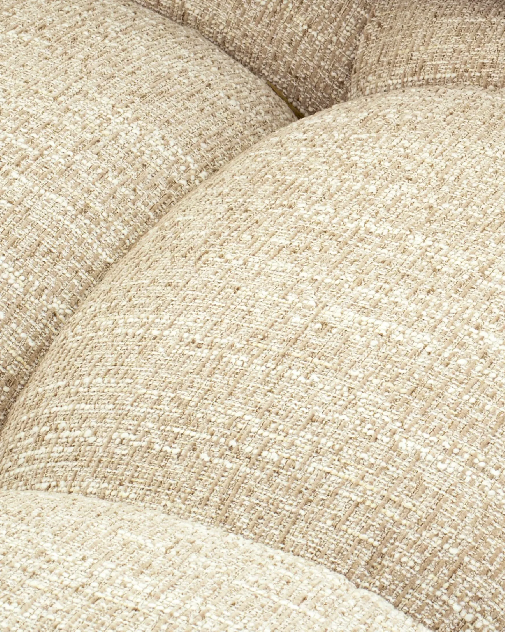 Fauteuil modulable accoudoir interchangeable, Tweed beige Waffle