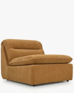 Fauteuil modulable, Marron sienne déperlant Pulp