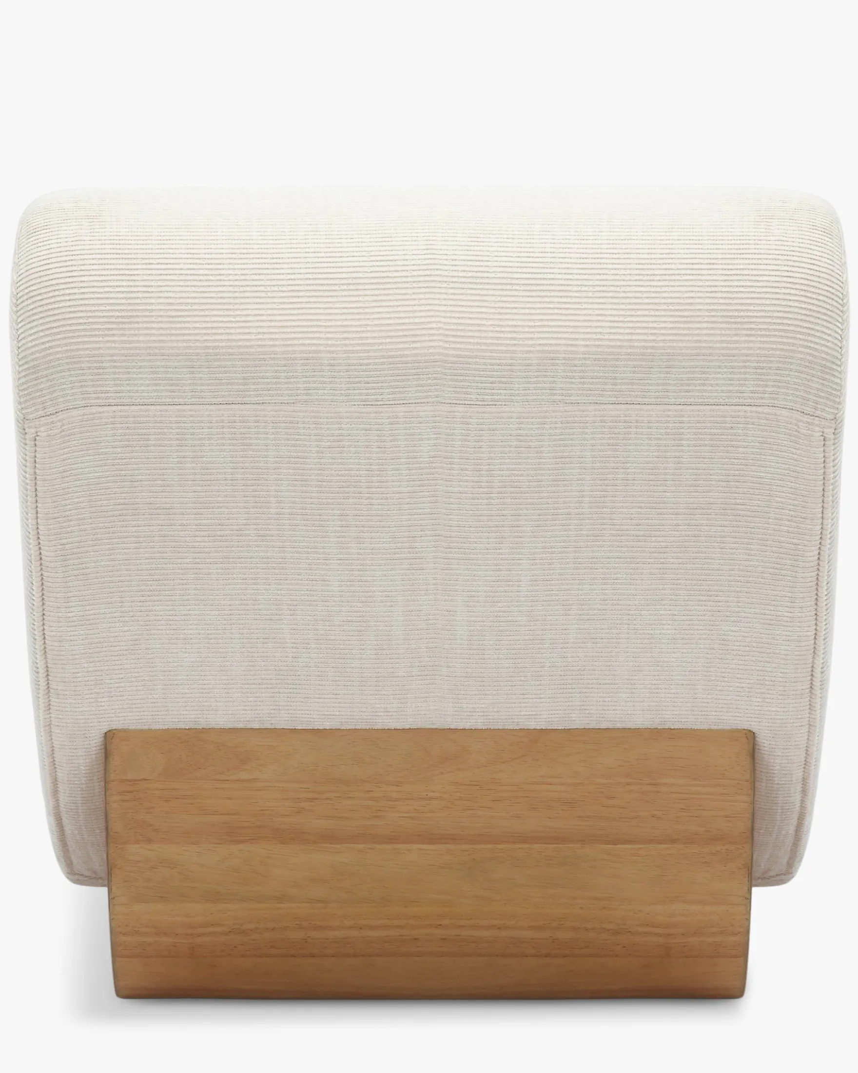 Fauteuil modulable, Tweed crème & bois blond Cozy