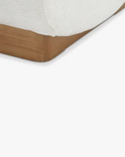 Fauteuil modulable, Tweed crème & bois blond Cozy