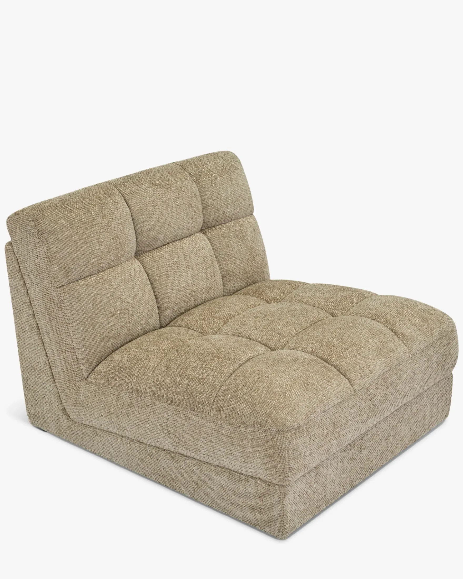 Fauteuil modulable, Tweed taupe Paul