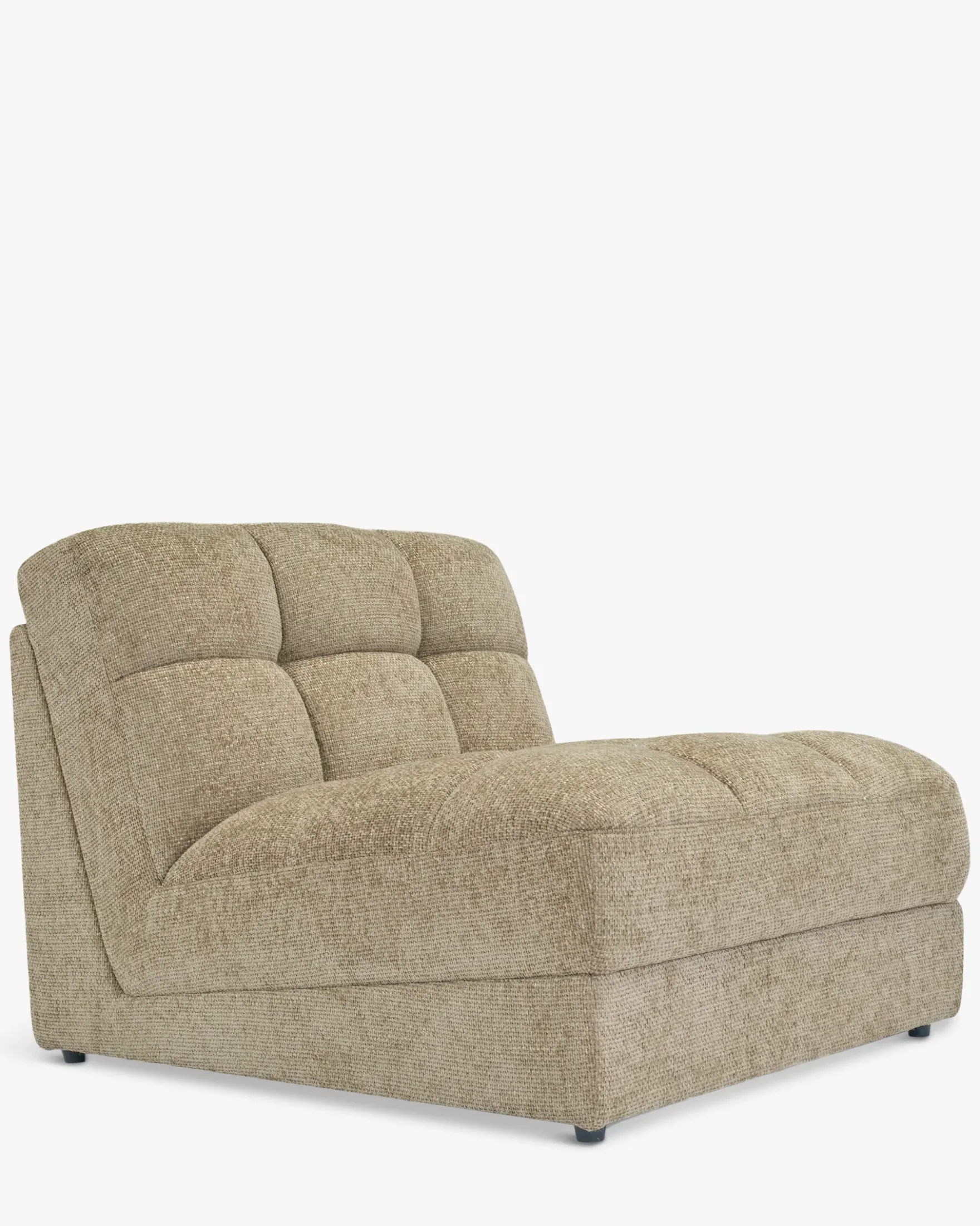 Fauteuil modulable, Tweed taupe Paul