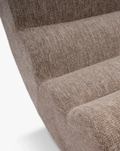 Fauteuil modulable, Tweed Taupe New York & Bois blond Cozy