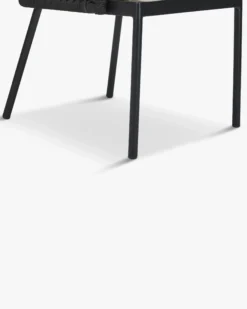 Fauteuil outdoor, Assise blanc écru, Cordage & métal noir, 70x87 Santa Monica