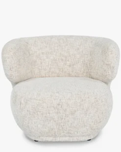 Fauteuil, Tweed Beige Moucheté, 90x70 Giulia