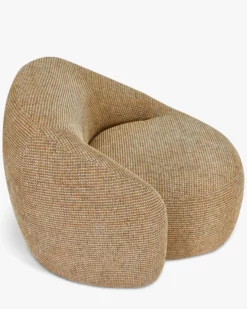 Fauteuil, Tweed jaune miami Neo
