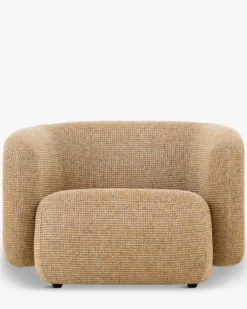 Fauteuil, Tweed jaune miami, 100x70 Volta