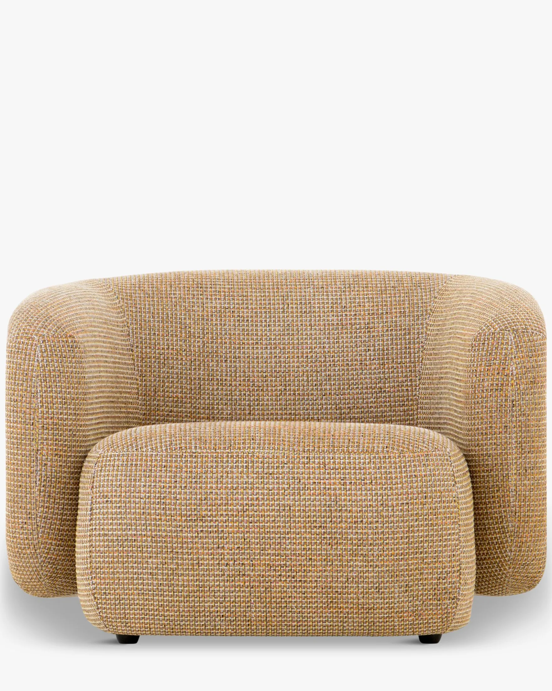 Fauteuil, Tweed jaune miami, 100x70 Volta