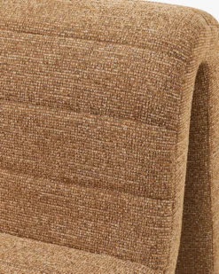Fauteuil, Tweed marron chêne Flow