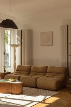 Fauteuil, Tweed marron écureuil Chill