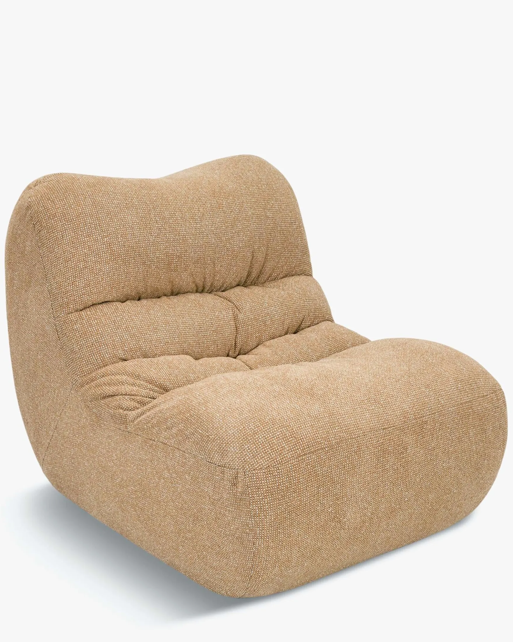Fauteuil, Tweed marron écureuil Chill
