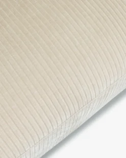 Fauteuil, Velours beige côtelé Serena