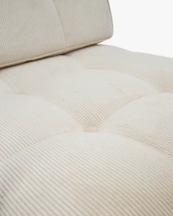Fauteuil, Velours beige pampa Aurore
