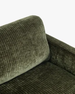 Fauteuil, Velours vert sapin Serena