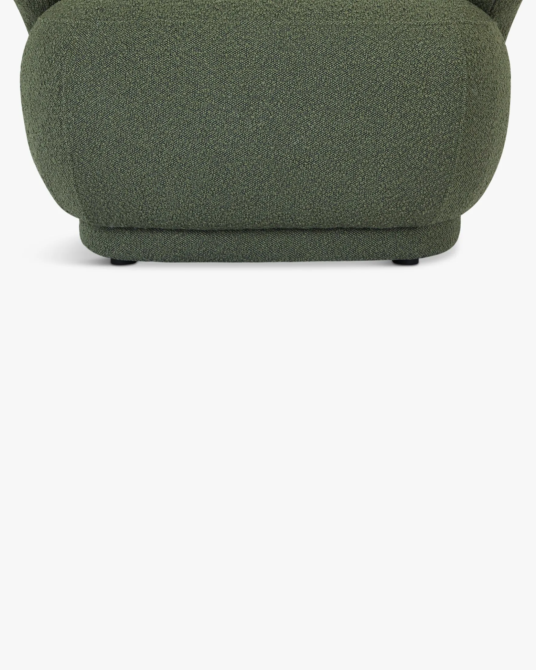 Fauteuil, Vert kaki bouclé, 90x70 Giulia