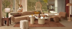 Lampadaire, Beige satiné, H150 Montana