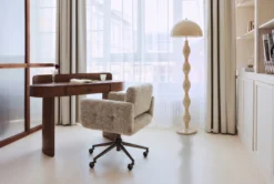 Lampadaire, Beige satiné, H152 Powers