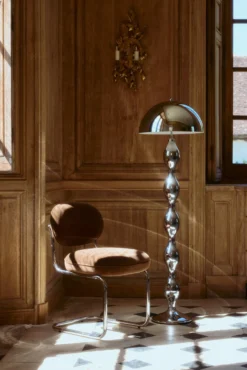 Lampadaire, Chromé, finition miroir, H152 Powers