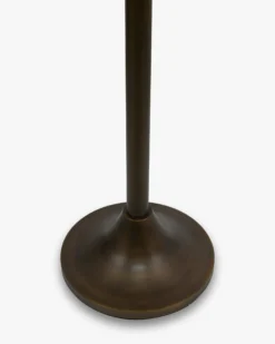 Lampadaire, Laiton antique & Lin, H162,5 Brighton